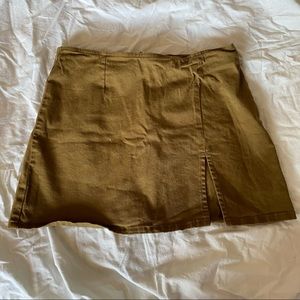 Urban Outfitters BDG Olive Slit Skirt
